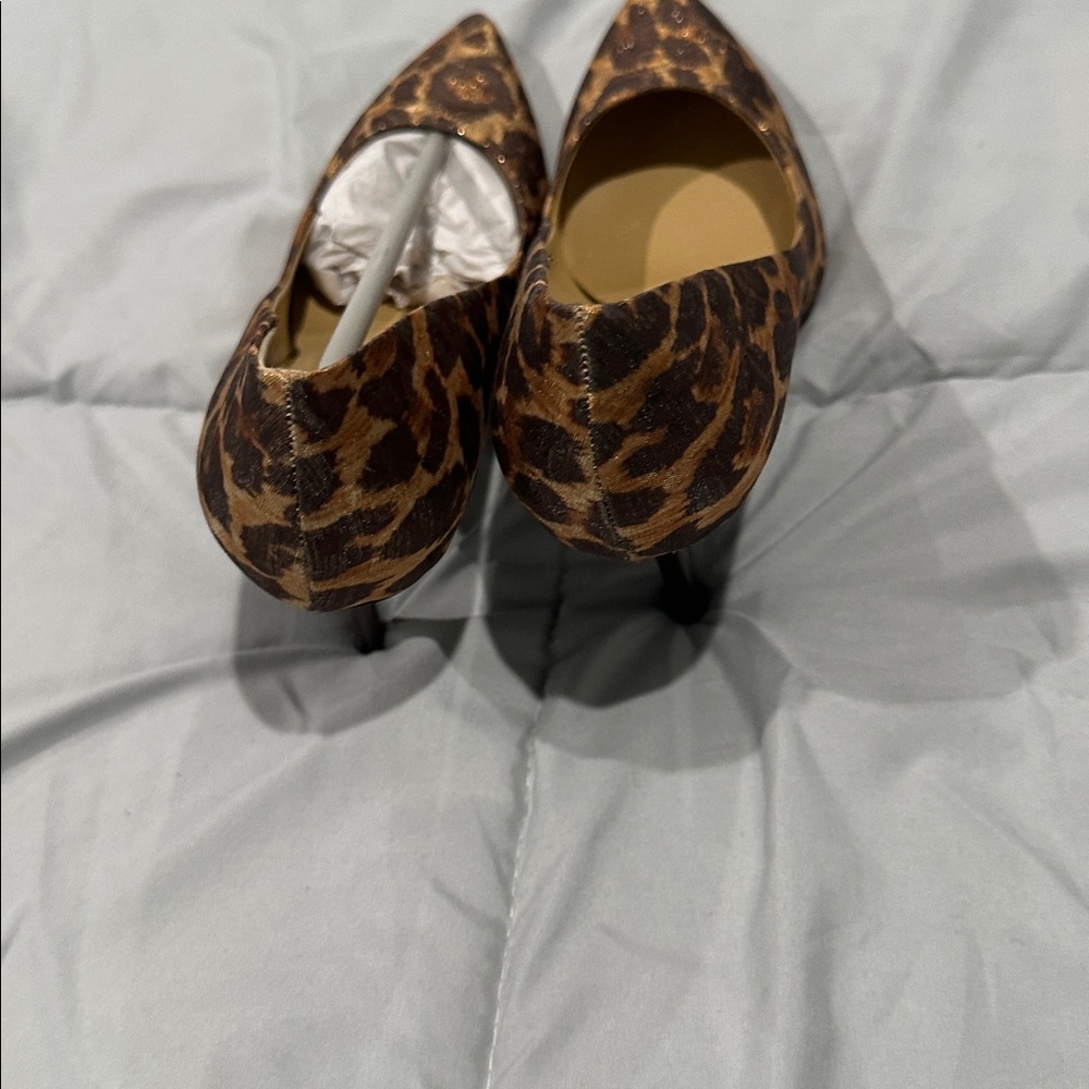 Nine West Brown Leopard Heels - Picture 4 of 6